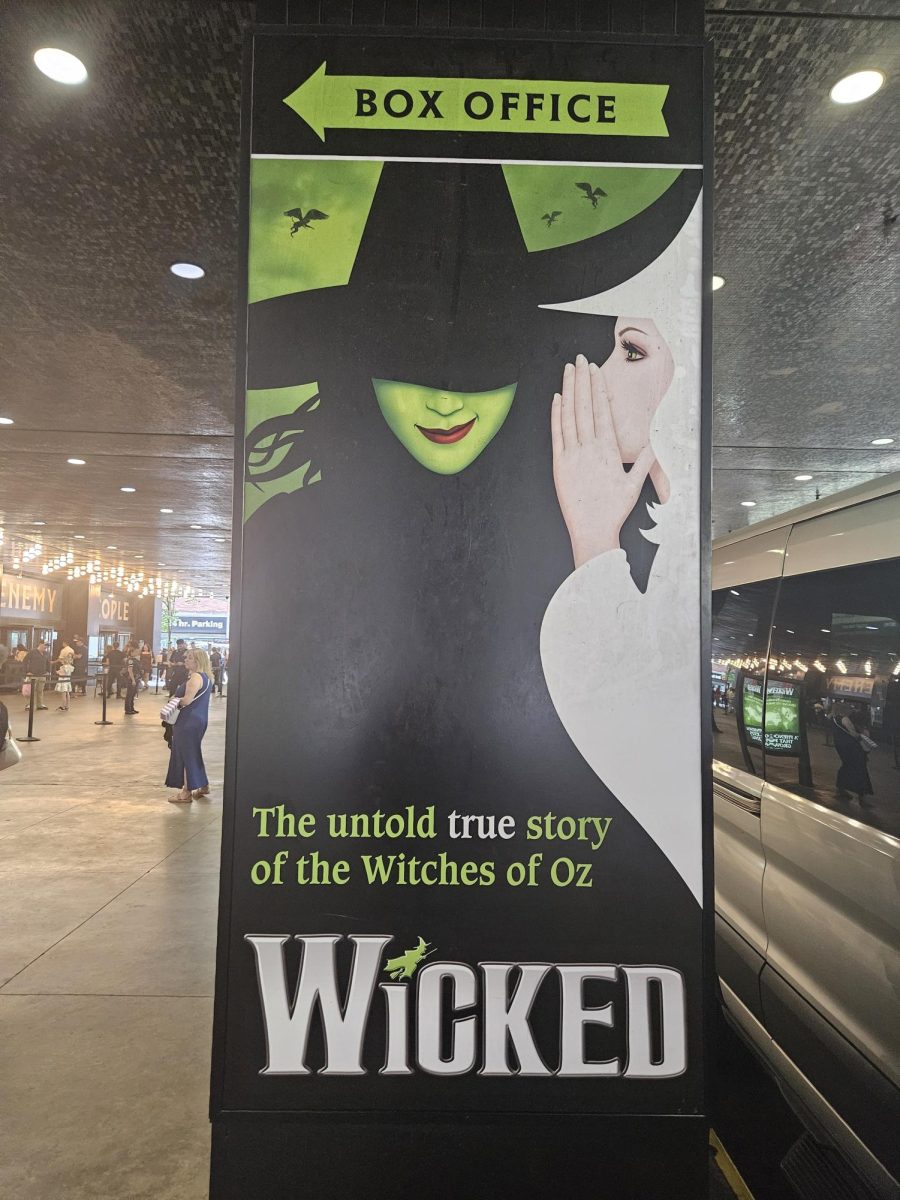 A poster of Wicked on Broadway when I went to see it in New York. 