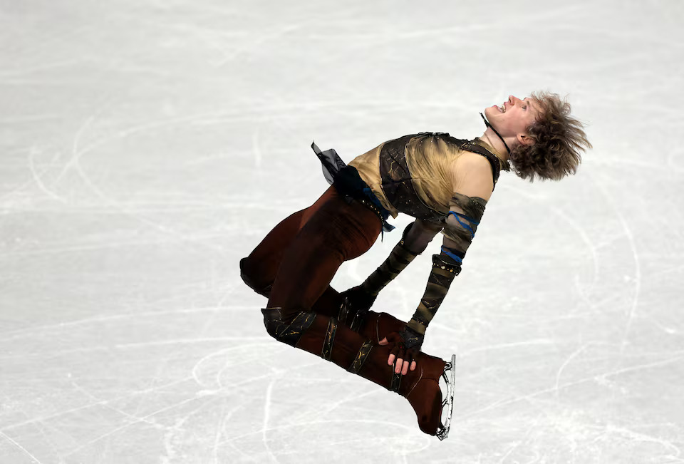 Milano Cortina 2026 Olympics - Figure Skating - Men Single Skating - Short Program - Milano Ice Skating Arena, Milan, Italy - February 10, 2026. Ilia Malinin of United States performs during the Short Program
