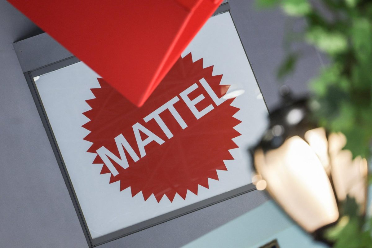Mattel signage is displayed during the New York Toy Fair in New York City, U.S., February 17, 2026. REUTERS/Jeenah Moon