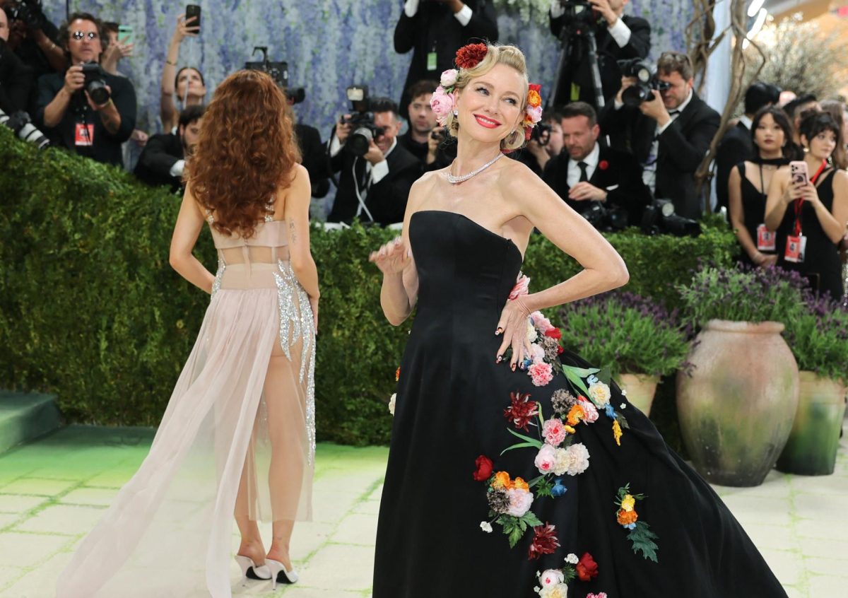 Naomi Watts poses during the Met Gala, an annual fundraising gala held for the benefit of the Metropolitan Museum of Art's Costume Institute with this year's theme 'Costume Art' in New York City, New York, U.S., May 4, 2026. REUTERS/Daniel Cole